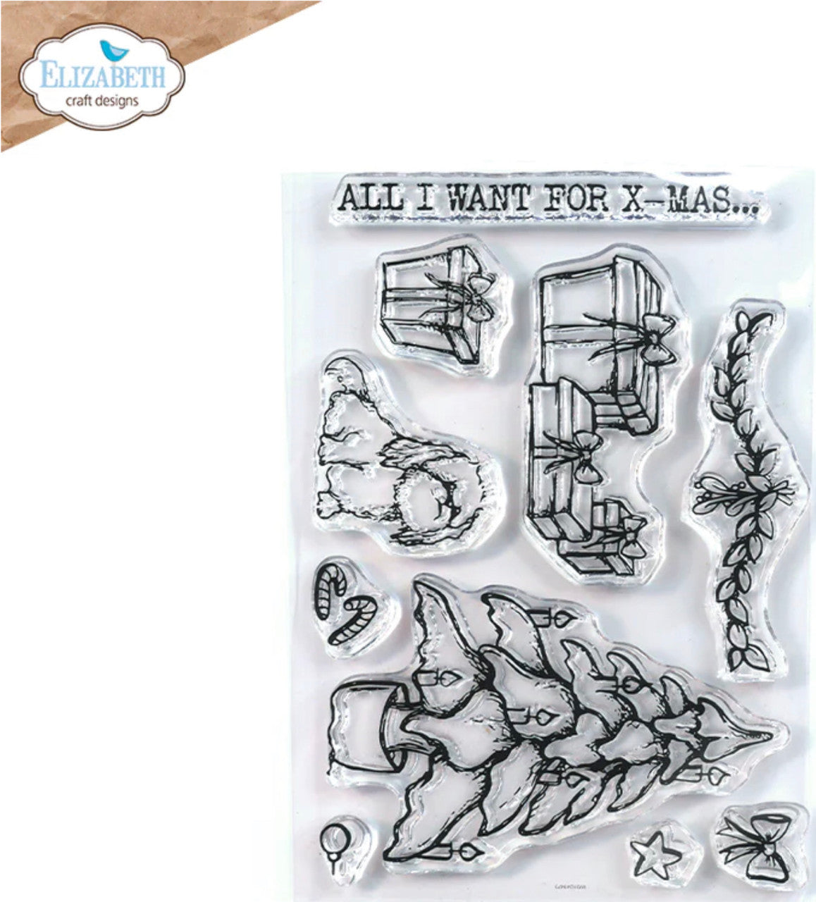 Elizabeth Craft Designs All I Want stempelset